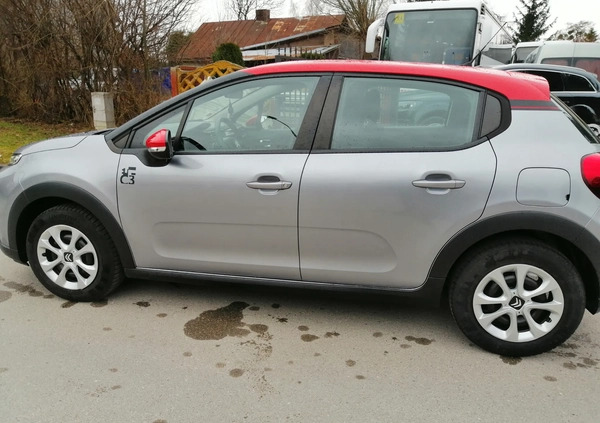 Citroen C3 cena 44500 przebieg: 68656, rok produkcji 2019 z Krasnystaw małe 352